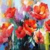 Puzzle Diamant painting: Poppies 80x40 cm