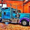 Puzzle Diamant painting: Shiny truck 30x40 cm