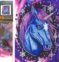 Puzzle Diamant painting: Star unicorn 30x40cm 7D