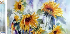 Puzzle Diamant painting: Sunflower 80x40cm