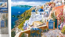 Puzzle Diamant painting: Santorini 30x40cm