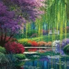 Puzzle Diamant painting: Summer in the park 30x40cm
