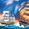 Puzzle Diamant painting: Sailboats 30x40cm