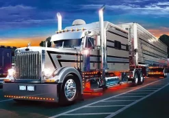 Puzzle Diamant painting: Silver truck 30x40cm