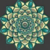 Puzzle Diamant painting: Turquoise mandala 30x40 cm