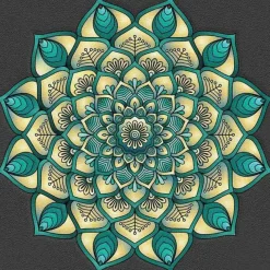 Puzzle Diamant painting: Turquoise mandala 30x40 cm
