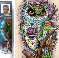 Puzzle Diamant painting: Wise Owl 30x40cm