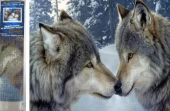 Puzzle Diamant painting: Wolf bond 30x40cm