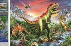 Puzzle Diamond Painting Dinosaury 30x40cm