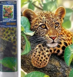 Puzzle Diamond Painting Leopard  30x40cm