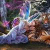 Puzzle Diamond Painting Motýlia víla 30x40cm