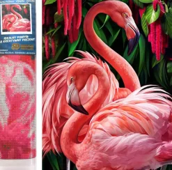 Puzzle Diamond Painting Plameniaci 30x40cm