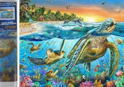 Puzzle Diamond Painting Turtles 30x40cm