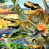 Puzzle Dino Sunset