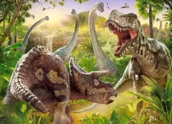 Puzzle Dinosaur battle