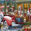 Puzzle Dogs on Truck