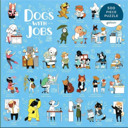 Puzzle Dogs with Jobs
