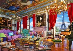 Puzzle Dominic Davison:  Palace in Paris drevené
