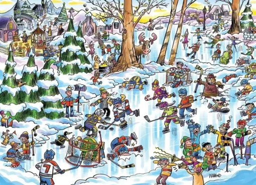 Puzzle Doodle Town: Hockey Town