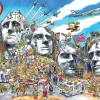 Puzzle DoodleTown: Mount Rushmore