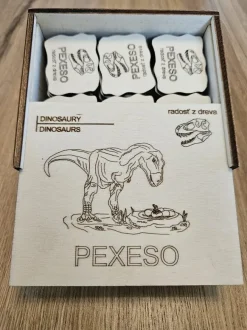 Puzzle Drevené pexeso Dinosaury