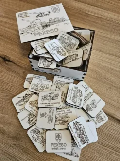 Puzzle Drevené pexeso Vojenská technika