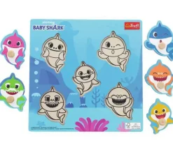 Puzzle Drevená vkláda膷ka Baby Shark