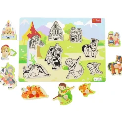 Puzzle Drevená vkláda膷ka Zámok