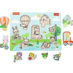 Puzzle Drevená vkláda膷ka Zvieratká