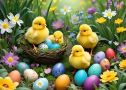 Puzzle Easter Chicks