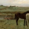 Puzzle Edgar Degas: Horses in a Meadow, 1871