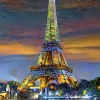 Puzzle Eiffel Tower at Sunset, Paris, France