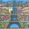 Puzzle Eiffel tower cartoon