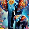 Puzzle Elephants - Maternal Love Collection