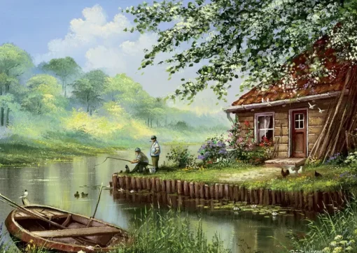 Puzzle Evening Fishing Rod