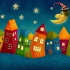 Puzzle Fantasy Colorful Houses