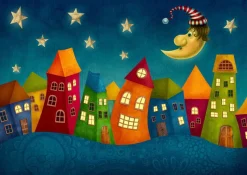 Puzzle Fantasy Colorful Houses