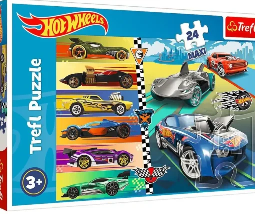 Puzzle Fast Hot Wheels cars 24 maxi