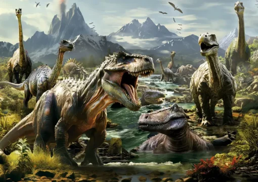 Puzzle Fierce Dinosaurs
