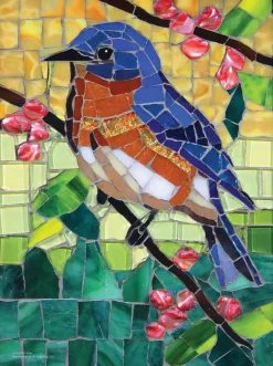 Puzzle Fisher - Stained Glass Bluebird