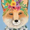 Puzzle Floral Friends: Friendly Fox