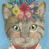 Puzzle Floral Friends: Pretty Feline