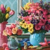 Puzzle Flowers in Vases