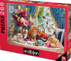 Puzzle Fluffy kittens in the living room