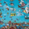 Puzzle Flying Above the City