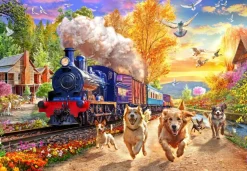 Puzzle Following the Train