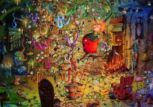 Puzzle François Ruyer - Witch - Christmas 1000