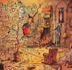 Puzzle François Ruyer - Witch Christmas tree