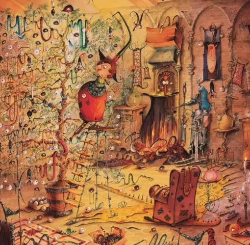 Puzzle François Ruyer - Witch Christmas tree