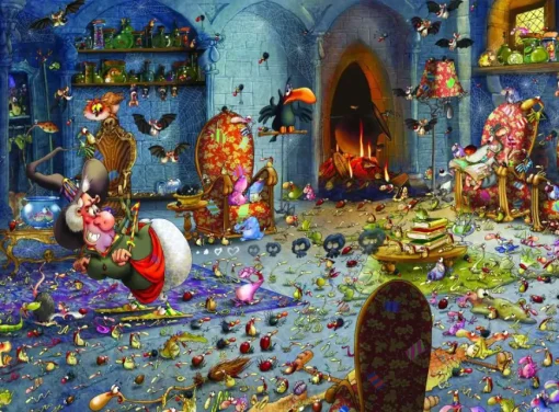 Puzzle François Ruyer: Witch SKIING